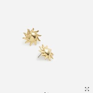 Madewell Gold Sunburst Earrings